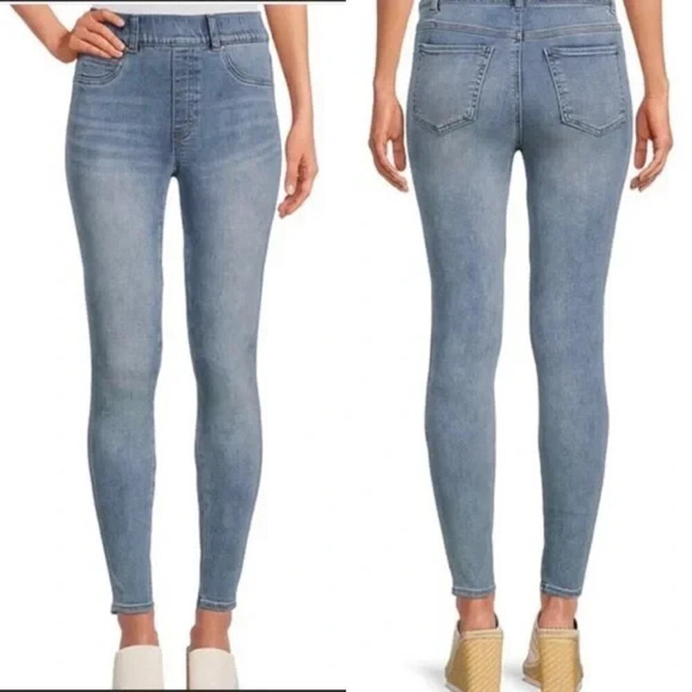 SPANX High Rise Skinny Jeans Tall XS Light Wash Stretch Denim NWT